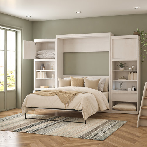 Andover Mills™ Hults Murphy Bed with Side Storage & Reviews Wayfair